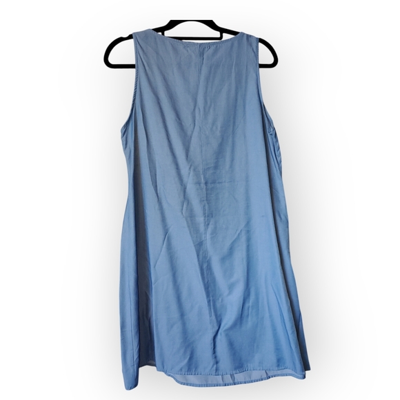 Noracora Sleeveless Shift Dress. Size Large. Blue - Picture 2 of 8